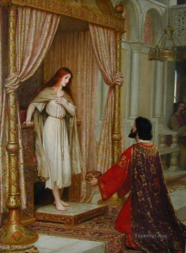 Edmund Leighton Painting - King Copetua and the Beggar Maid historical Regency Edmund Leighton
